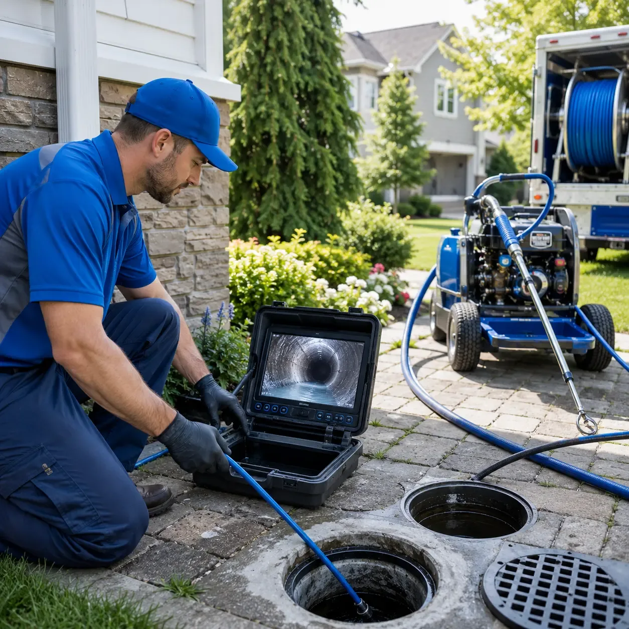 Outdoor drain cleaning professionals serving Alexandria, PA